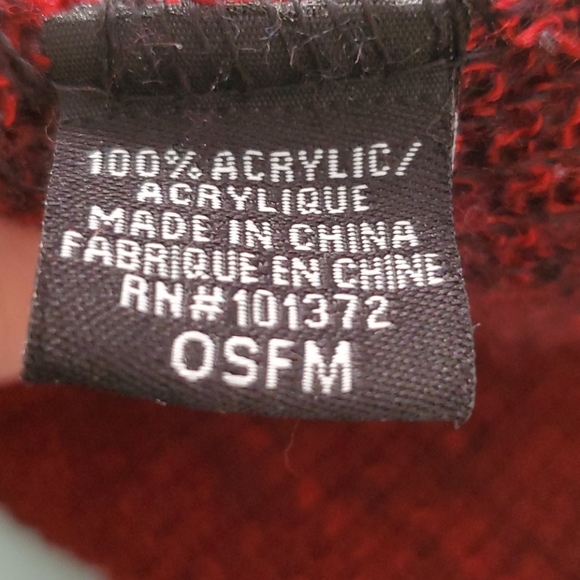 Maroon unisex beanie 100% Acrylic - Picture 3 of 3